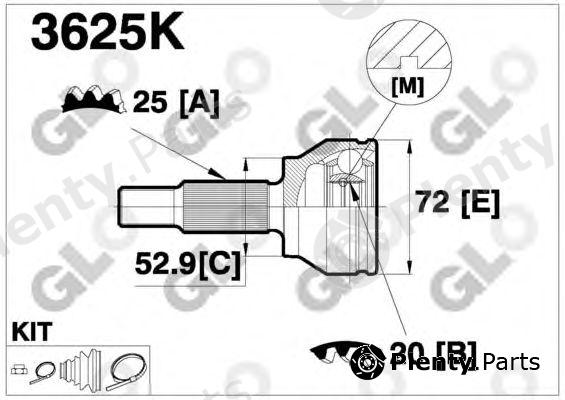  GLO part 3625K Joint Kit, drive shaft