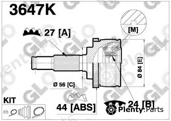  GLO part 3647K Joint Kit, drive shaft