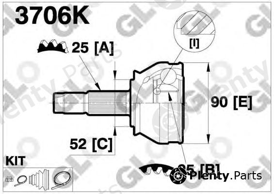  GLO part 3706K Joint Kit, drive shaft
