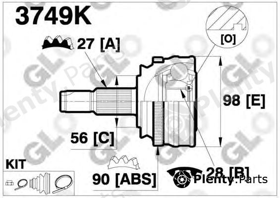  GLO part 3749K Joint Kit, drive shaft