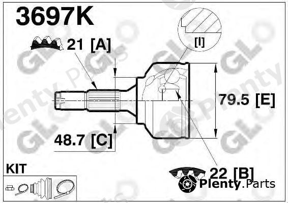  GLO part 3697K Joint Kit, drive shaft