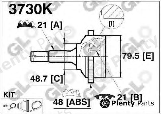  GLO part 3730K Joint Kit, drive shaft