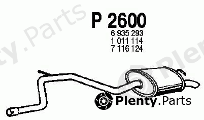  FENNO part P2600 End Silencer