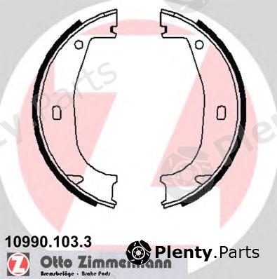  ZIMMERMANN part 10990.103.3 (109901033) Brake Shoe Set, parking brake
