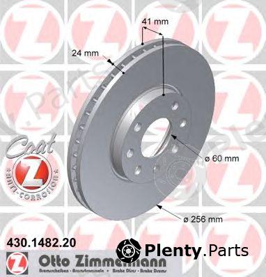  ZIMMERMANN part 430.1482.20 (430148220) Brake Disc