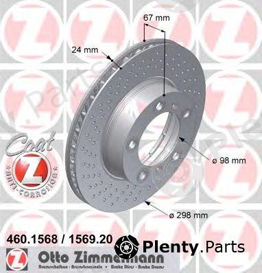  ZIMMERMANN part 460.1569.20 (460156920) Brake Disc