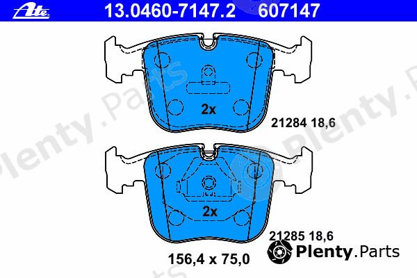  ATE part 13.0460-7147.2 (13046071472) Brake Pad Set, disc brake