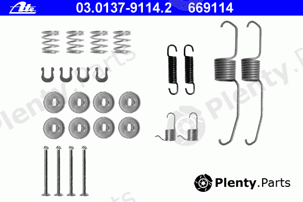  ATE part 03.0137-9114.2 (03013791142) Accessory Kit, brake shoes