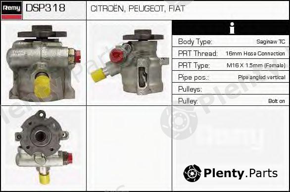  DELCO REMY part DSP318 Hydraulic Pump, steering system