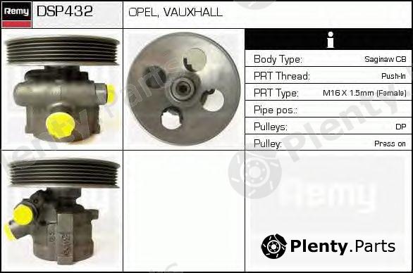  DELCO REMY part DSP432 Hydraulic Pump, steering system