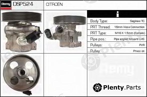  DELCO REMY part DSP524 Hydraulic Pump, steering system