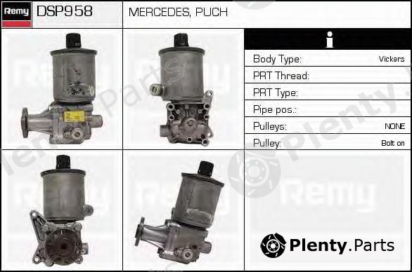  DELCO REMY part DSP958 Hydraulic Pump, steering system