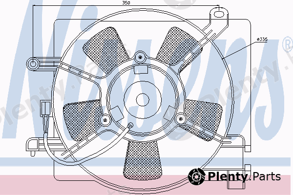  NISSENS part 85347 Fan, radiator