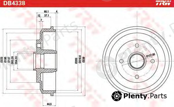 TRW part DB4338 Brake Drum