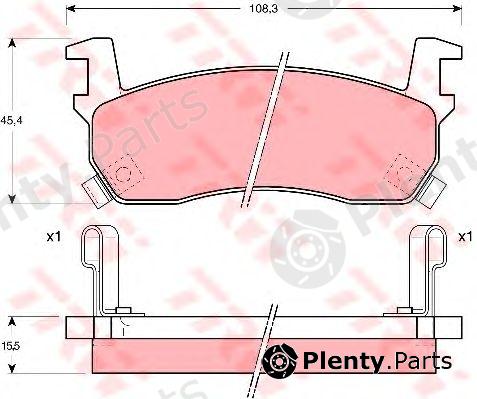  TRW part GDB1004 Brake Pad Set, disc brake