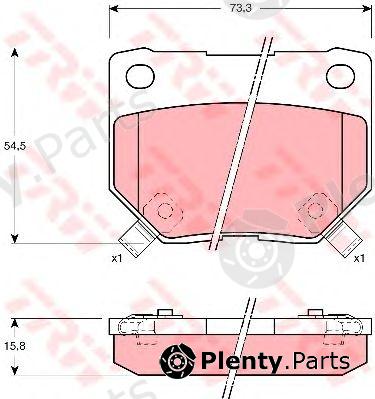 TRW part GDB1007 Brake Pad Set, disc brake