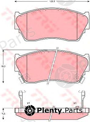  TRW part GDB1012 Brake Pad Set, disc brake