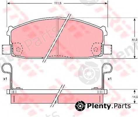  TRW part GDB1020 Brake Pad Set, disc brake