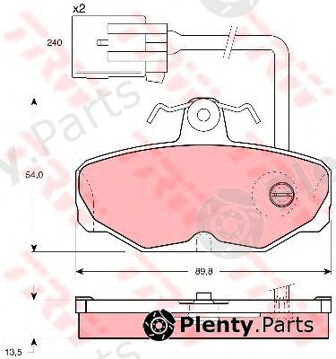  TRW part GDB1035 Brake Pad Set, disc brake