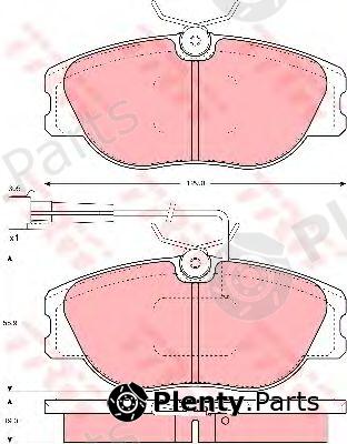  TRW part GDB1052 Brake Pad Set, disc brake
