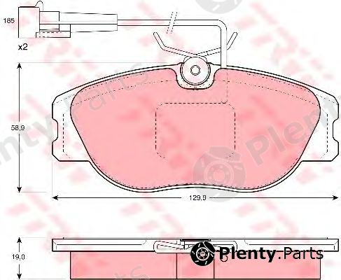 TRW part GDB1058 Brake Pad Set, disc brake