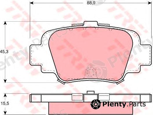  TRW part GDB1060 Brake Pad Set, disc brake