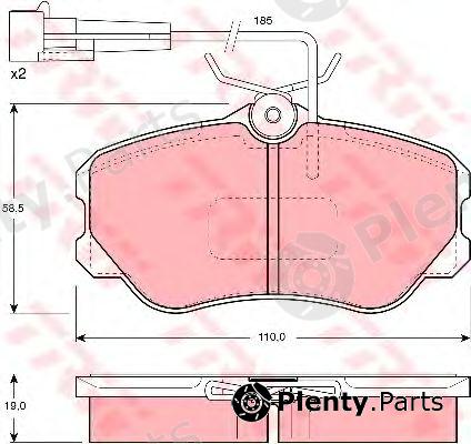  TRW part GDB1095 Brake Pad Set, disc brake