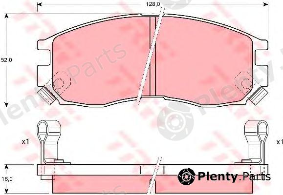  TRW part GDB1128 Brake Pad Set, disc brake