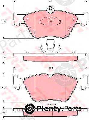  TRW part GDB1166 Brake Pad Set, disc brake