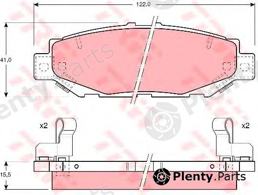  TRW part GDB1185 Brake Pad Set, disc brake