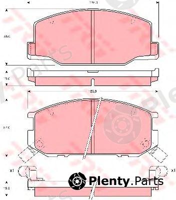  TRW part GDB1190 Brake Pad Set, disc brake