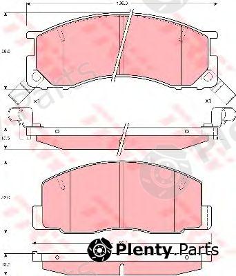  TRW part GDB1195 Brake Pad Set, disc brake
