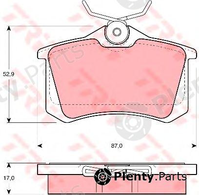 TRW part GDB1196 Brake Pad Set, disc brake