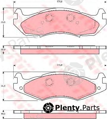  TRW part GDB1207 Brake Pad Set, disc brake