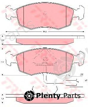  TRW part GDB1208 Brake Pad Set, disc brake