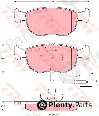  TRW part GDB1213 Brake Pad Set, disc brake