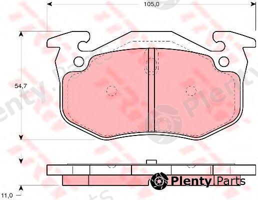 TRW part GDB1217 Brake Pad Set, disc brake