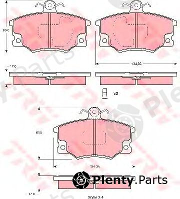  TRW part GDB1223 Brake Pad Set, disc brake