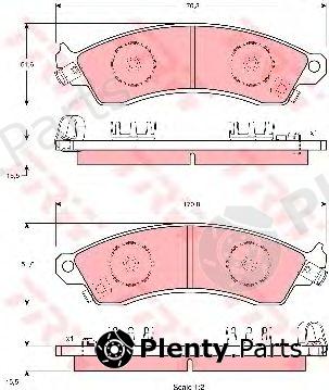  TRW part GDB1226 Brake Pad Set, disc brake
