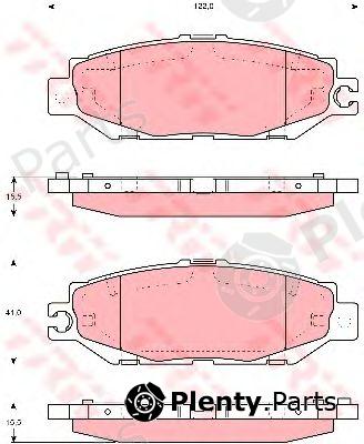  TRW part GDB1240 Brake Pad Set, disc brake