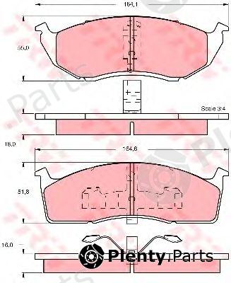  TRW part GDB1244 Brake Pad Set, disc brake