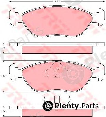  TRW part GDB1246 Brake Pad Set, disc brake