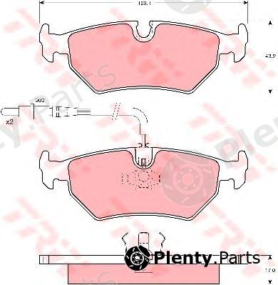  TRW part GDB1258 Brake Pad Set, disc brake