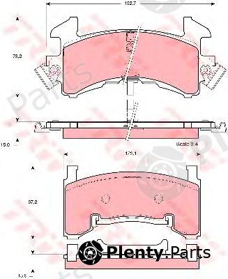  TRW part GDB1272 Brake Pad Set, disc brake