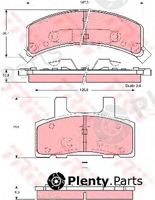  TRW part GDB1273 Brake Pad Set, disc brake