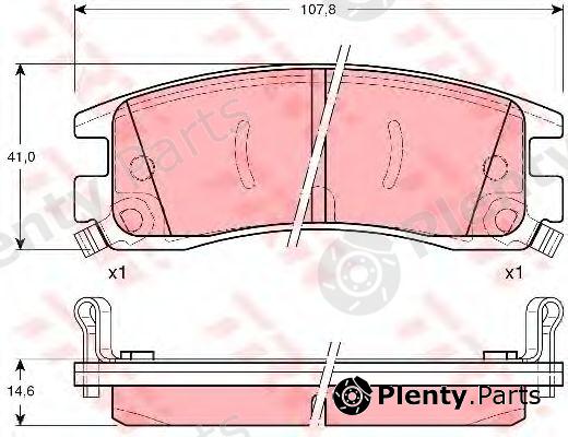  TRW part GDB1309 Brake Pad Set, disc brake