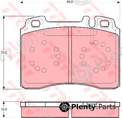  TRW part GDB1318 Brake Pad Set, disc brake