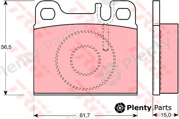 TRW part GDB1331 Brake Pad Set, disc brake