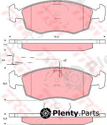  TRW part GDB1341 Brake Pad Set, disc brake
