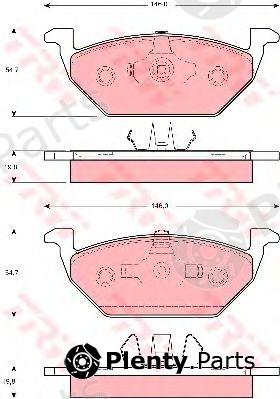  TRW part GDB1357 Brake Pad Set, disc brake